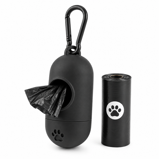 Poop Bag Dispenser with Leash Attachment