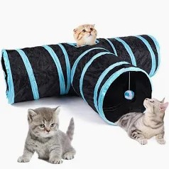 Foldable cat tunnel